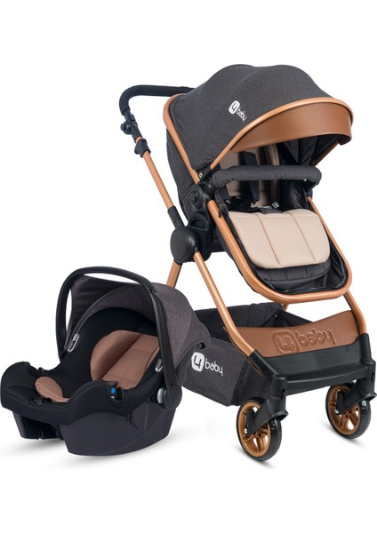 4 Baby Comfort x Plus Gold Travel Sistem Bebek Arabası Antrasit