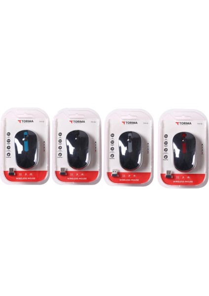 Tm-10 Ergonomik Kablosuz Kırmızı Optik Mouse