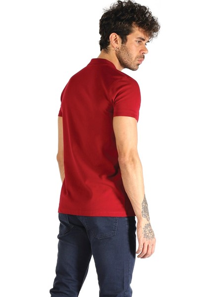 Yeni Ets 1821 Polo Yaka Tişört/bordo/s