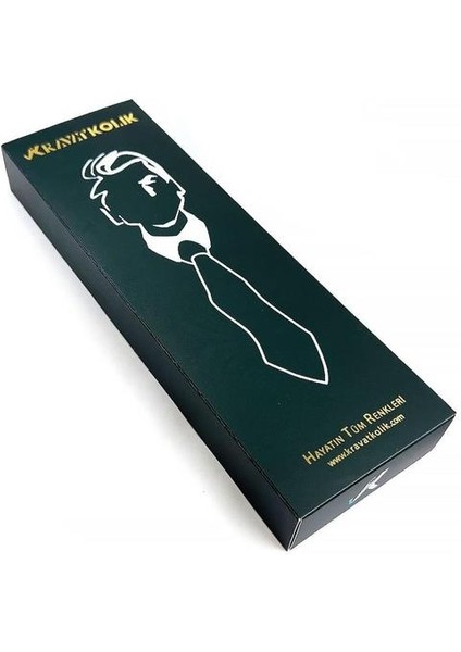 Siyah Küçük Desen Mendilli Klasik Kravat KK11845 fırsatları