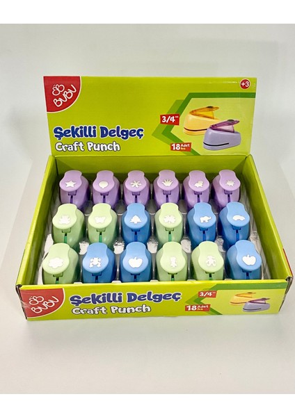 Şekilli Delgeç 18 'li ( 1 Paket ) Delme Alanı Çapı 1.6 cm