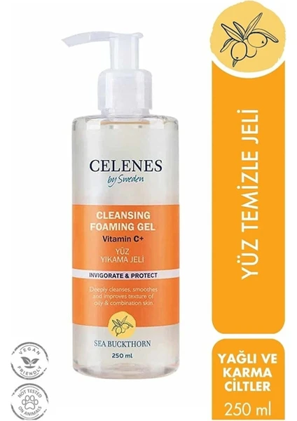 Celenes By Sweden Sea Buckthorn Temizleme Jeli Yağlı ve Karma Ciltler 250 ml