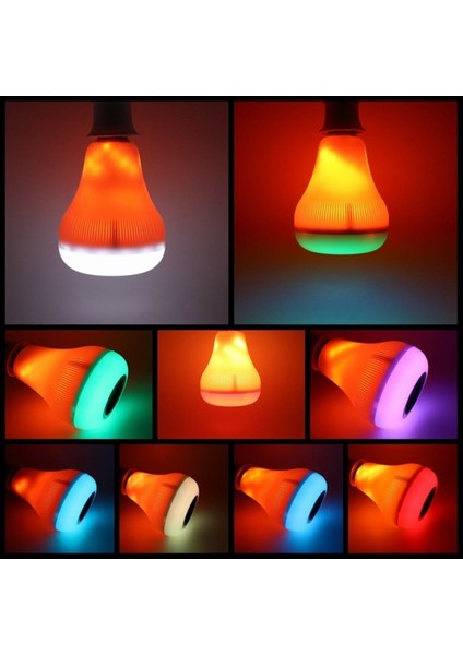 Bluetooth Hoparlör Speaker Kumandalı LED Ampul Ld-37 fırsatları