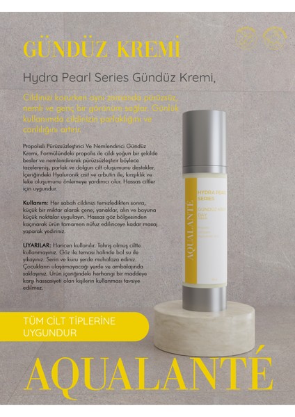Hydra Pearl Propolis & Collegen Pürüzsüzleştirici Dolgunlaştırıcı ve Nemlendirici Gündüz Kremi 50 ml fiyatları