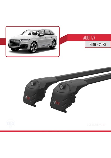 Audi Q7 (4m) 2016 ve Sonrası ile Uyumlu Ace-2 Ara Atkı Tavan Barı Siyah modelleri
