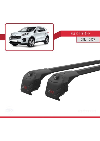 Kia Sportage (Ql) 2017-2022 Arası ile Uyumlu Ace-2 Ara Atkı Tavan Barı Siyah modelleri