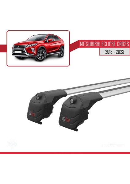 Mitsubishi Eclipse Cross (Gk) 2018 ve Sonrası ile Uyumlu Ace-2 Ara Atkı Tavan Barı Gri