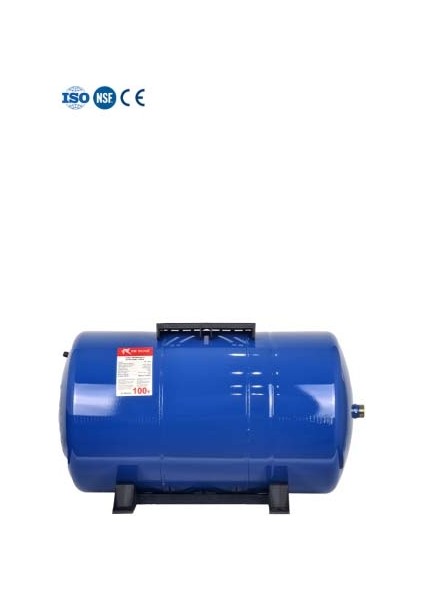 Trtank Profesyonel 100 Litre Yatay Ayaklı Nsf Membranlı Hidrofor Genleşme Tankı