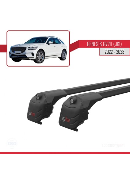 Genesis GV70 (Jk1) 2022 ve Sonrası Arası ile Uyumlu Ace-2 Ara Atkı Tavan Barı Siyah