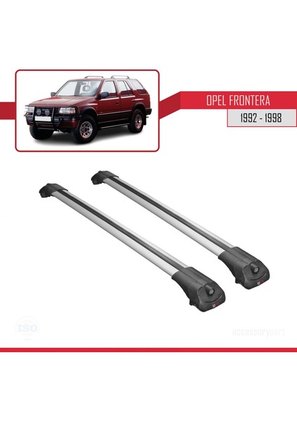 Opel Frontera 1992-1998 Arası ile Uyumlu Ace-1 Ara Atkı Tavan Barı Gri