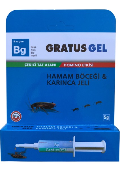 Gratus Gel 5 gr Hamam Böceği Karınca Jel