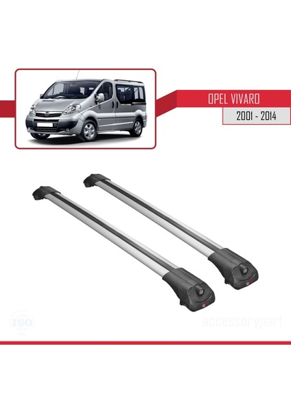 Opel Vivaro 2001-2014 Arası ile Uyumlu Ace-1 Ara Atkı Tavan Barı Gri modelleri