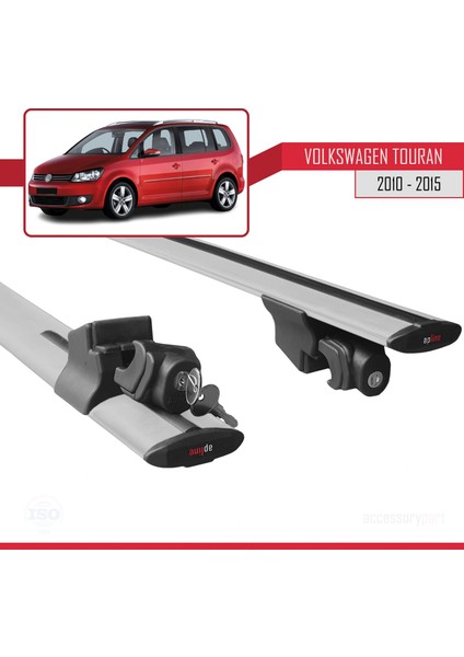 Volkswagen Touran 2010-2015 Arası ile Uyumlu Hook Model Anahtar Kilitli Ara Atkı Tavan Barı Gri indirimleri
