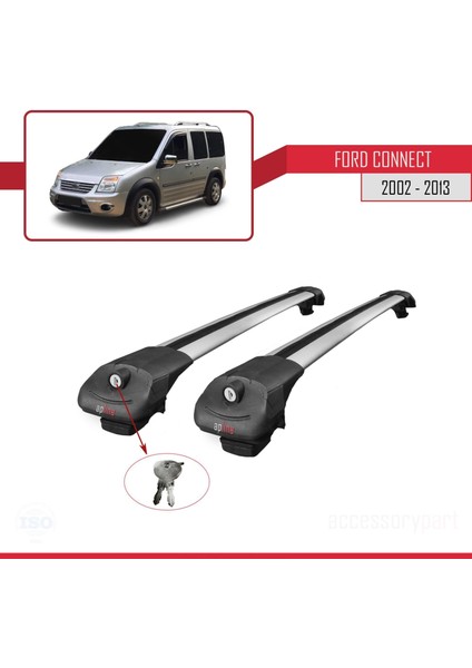 Ford Connect 2002-2013 Arası ile Uyumlu Ace-1 Ara Atkı Tavan Barı Gri fırsatları