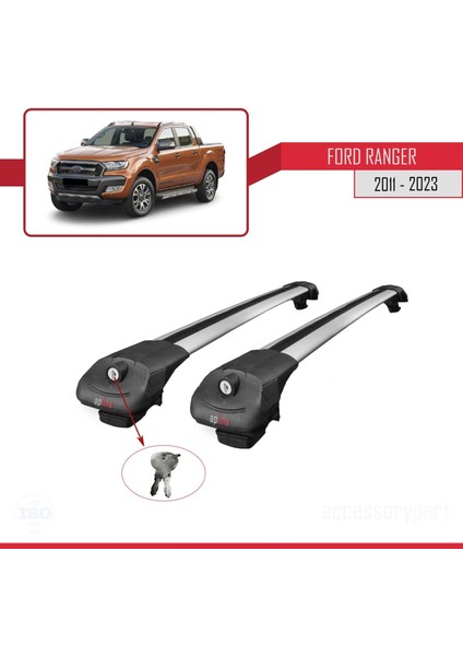Ford Ranger 2011 ve Sonrası ile Uyumlu Ace-1 Ara Atkı Tavan Barı Gri fırsatları