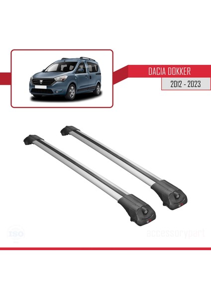 Dacia Dokker 2012 ve Sonrası ile Uyumlu Ace-1 Ara Atkı Tavan Barı Gri modelleri