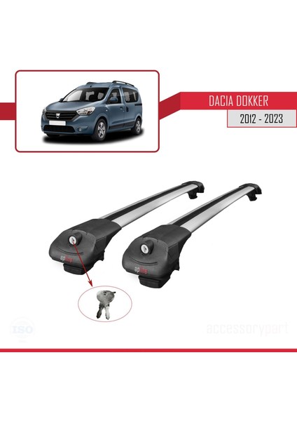 Dacia Dokker 2012 ve Sonrası ile Uyumlu Ace-1 Ara Atkı Tavan Barı Gri fırsatları