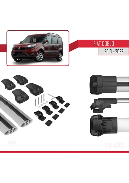 Fiat Doblo 2010-2022 Arası ile Uyumlu Ace-1 Ara Atkı Tavan Barı Gri indirimleri
