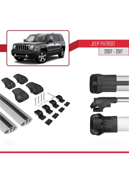 Jeep Patriot 2007-2017 Arası ile Uyumlu Ace-1 Ara Atkı Tavan Barı Gri indirimleri