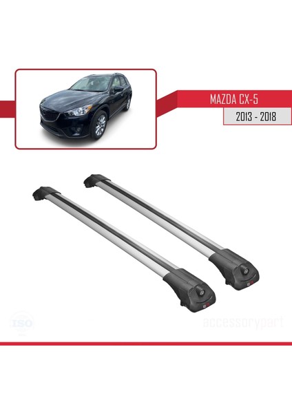 Mazda Cx-5 2013-2018 Arası ile Uyumlu Ace-1 Ara Atkı Tavan Barı Gri modelleri