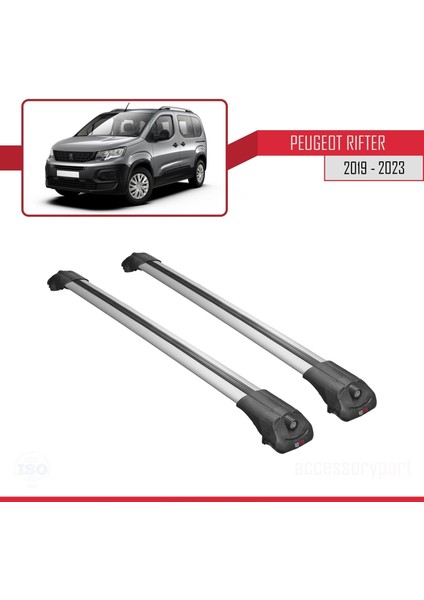 Peugeot Rifter 2019 ve Sonrası ile Uyumlu Ace-1 Ara Atkı Tavan Barı Gri modelleri
