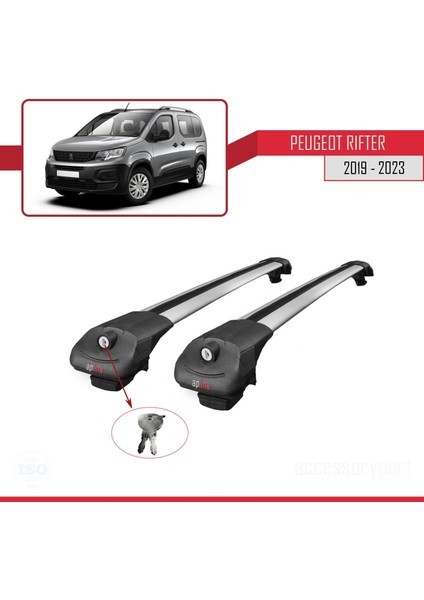 Peugeot Rifter 2019 ve Sonrası ile Uyumlu Ace-1 Ara Atkı Tavan Barı Gri fırsatları