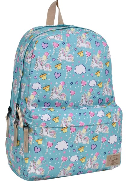 Su Geçirmez Çok Gözlü Kız Çocuk Seyahat Okul Sırt Çantası Unicorn Desenli K1467 fiyatları