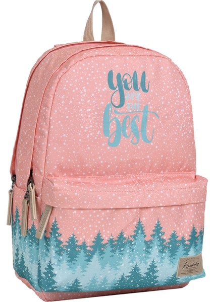 Su Geçirmez Çok Gözlü Kız Çocuk Seyahat Okul Sırt Çantası Pudra K1467 fiyatları