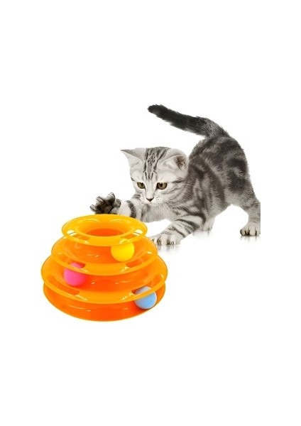 Üç Katlı Kedi Oyuncağı