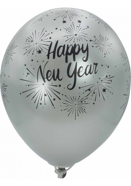 Balon 10 Adet Mutlu Yıllar Baskılı