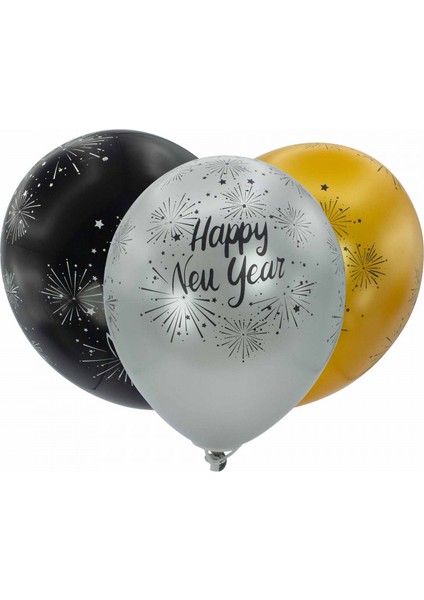 Balon 10 Adet Mutlu Yıllar Baskılı fiyatları