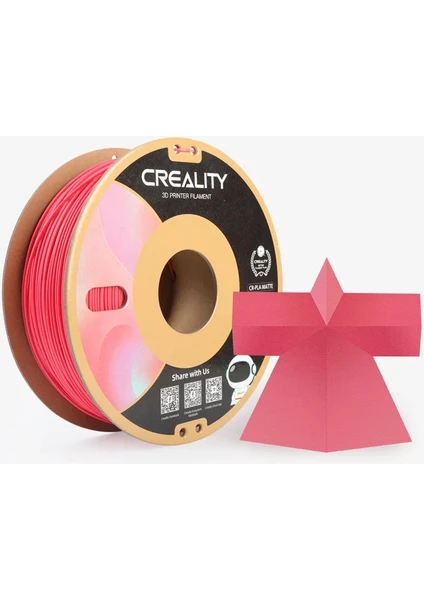 Cr-Pla Matte Filament Çilek Kırmızısı 1.75MM 1kg Standart