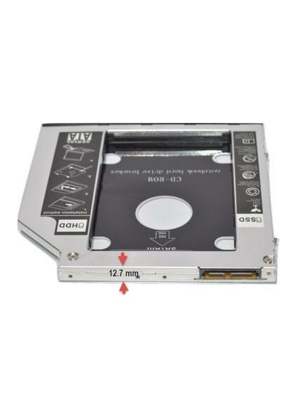 Notebook HDD - SSD Kızak Normal Tip 12.7mm 2.5''