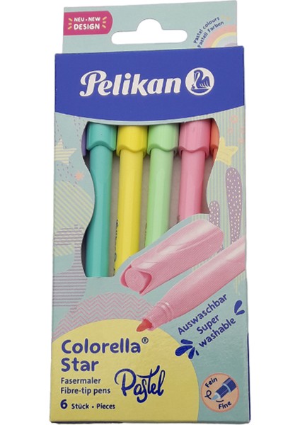 Colorella Pastel Keçeli Kalem 6 Renk