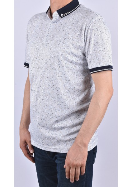 KML-4240 50/1 Merserize Polo Yaka Tişört/marin-Beyaz/l