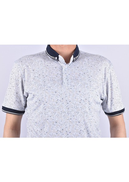 KML-4240 50/1 Merserize Polo Yaka Tişört/marin-Beyaz/l