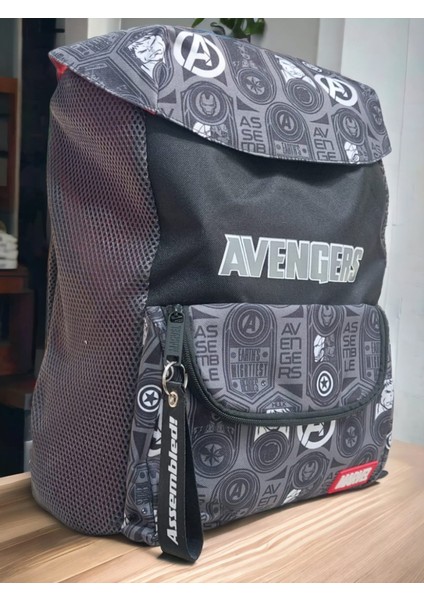 Avengers Siyah Okul Çantası