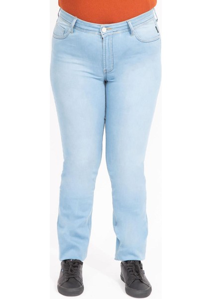 Kadın Mavi 5 Cepli Likralı Kot Pantolon 65N35547 indirimleri