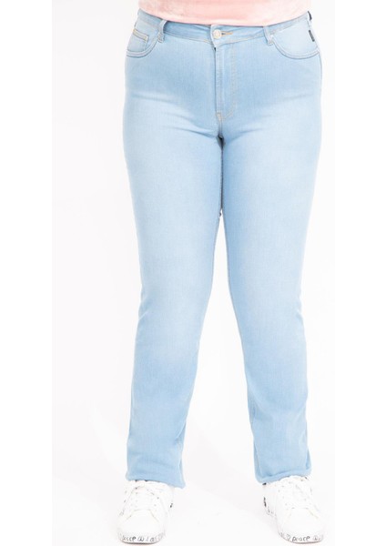 Kadın Mavi 5 Cepli Likralı Kot Pantolon 65N35548 fırsatları