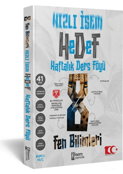 İSEM Yayıncılık 2024 Hızlı Hedef 8. Sınıf Fen Bilimleri Haftalık Ders Föyü