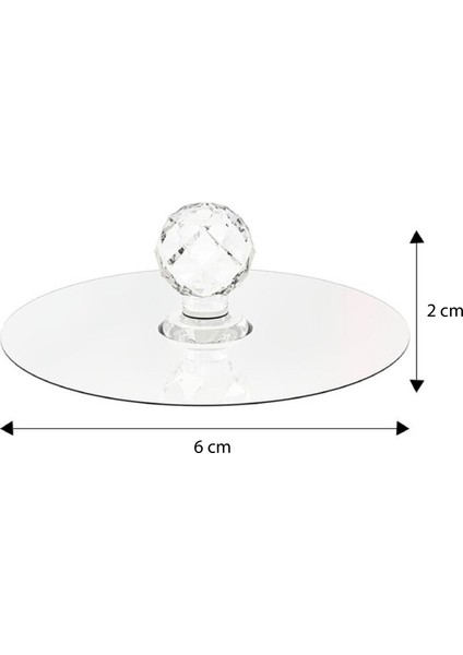 2 Tane Kendiliğinden Yapışkanlı Güçlü Kristal Tutma Kolu Kulp Askısı