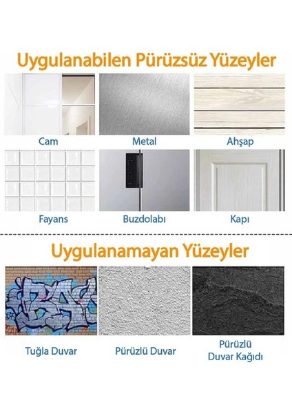 2 Tane Kendiliğinden Yapışkanlı Güçlü Kristal Tutma Kolu Kulp Askısı