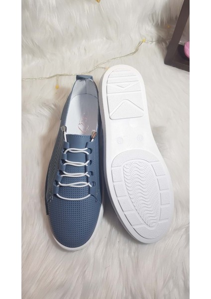 Hakiki Deri Ortopedik Likra Bağcıklı Kadın Ayakkabı CKR00577 - 39 modelleri