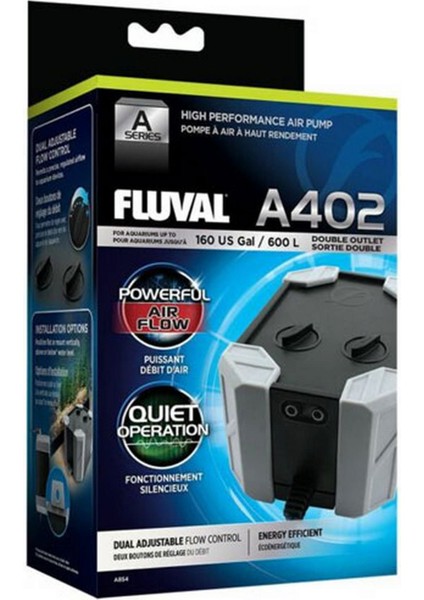 Fluval Air 402 Hava Motoru Çift Çıkışlı Nrmsa