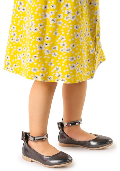 Ankle Vakko Cırtlı Kız Çocuk Fiyonklu Babet Ayakkabı Bilekten Bağlamalı fiyatları