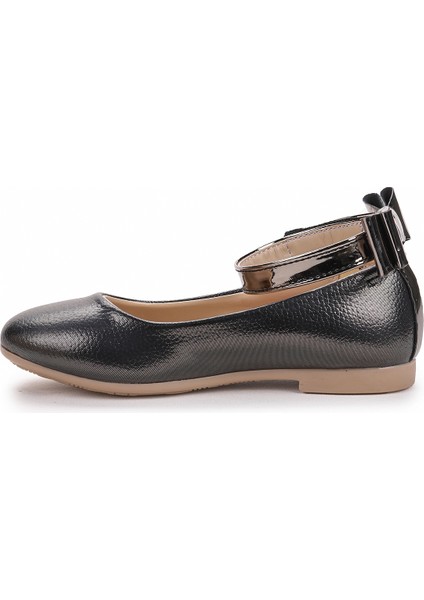 Ankle Vakko Cırtlı Kız Çocuk Fiyonklu Babet Ayakkabı Bilekten Bağlamalı indirimleri