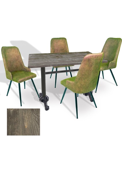 Çipa Werzalit - Çırağan Mutfak Masa Takımı (80X140) - (Old Pine - Kapiçino)