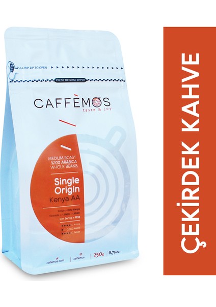 Caffèmos Kenya (Çekirdek Kahve) - 250gr