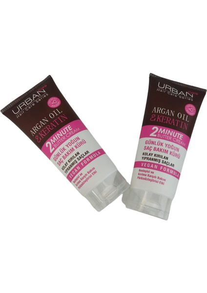 Argan Oil Ve Keratin Günlük Yoğun Saç Bakım Kürü Seti 2 Adet (200 + 200 ml)