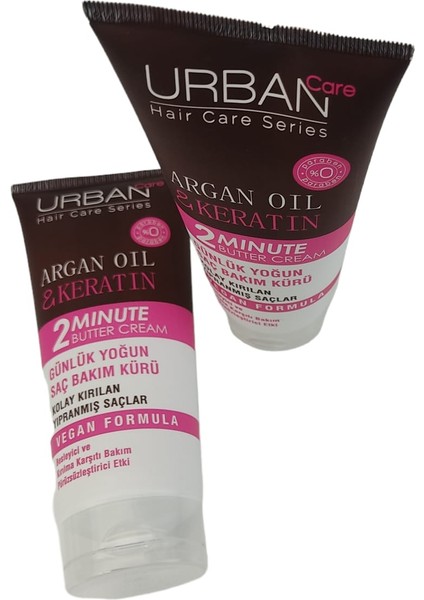 Argan Oil Ve Keratin Günlük Yoğun Saç Bakım Kürü Seti 2 Adet (200 + 200 ml)
